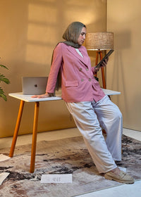 Double layered white Pants - Plus size friendly